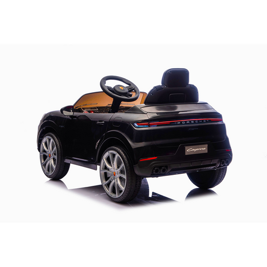 Auto a Bateria Negro Porsche Cayenne 12v 2Motores
